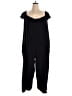 Zesica 100% Polyester Solid Black Jumpsuit Size XL - photo 1