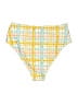 Unbranded Plaid Yellow Swimsuit Bottoms Size M - photo 2