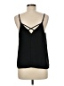 Mi ami 100% Polyester Black Sleeveless Blouse Size M - photo 2