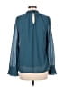 Blue Rain 100% Polyester Teal Long Sleeve Blouse Size M - photo 2