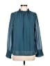 Blue Rain 100% Polyester Teal Long Sleeve Blouse Size M - photo 1