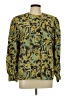Harve Benard 100% Polyester Paisley Green Long Sleeve Blouse Size 10 - photo 1