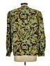 Harve Benard 100% Polyester Paisley Green Long Sleeve Blouse Size 10 - photo 2