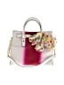 MICHAEL Michael Kors Floral Color Block Ombre White Leather Satchel One size - photo 1