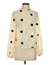 Unbranded 100% Polyester Floral Ivory Long Sleeve Blouse Size S - photo 1