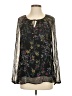 Sundance 100% Viscose Black Long Sleeve Blouse Size S - photo 1