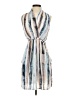 Bar III 100% Polyester Stripes Blue Casual Dress Size S - photo 1