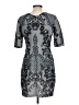 Baraschi 100% Polyester Paisley Gray Cocktail Dress Size 10 - photo 2