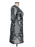 Baraschi 100% Polyester Paisley Gray Cocktail Dress Size 10 - photo 4