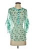 Vince Camuto 100% Polyester Teal 3/4 Sleeve Blouse Size XS - photo 1