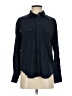 Free People Color Block Blue Long Sleeve Button-Down Shirt Size XS - photo 1