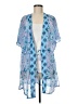 Nanette Lepore 100% Polyester Aztec Or Tribal Print Blue Kimono Size M - photo 1