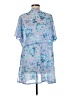 Nanette Lepore 100% Polyester Aztec Or Tribal Print Blue Kimono Size M - photo 2