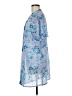 Nanette Lepore 100% Polyester Aztec Or Tribal Print Blue Kimono Size M - photo 5