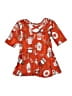 Assorted Brands 100% Cotton Orange Dress Size 3T - photo 2