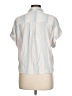 Bella Dahl Stripes Ivory Short Sleeve Blouse Size L - photo 2