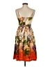 Muse 100% Polyester Tropical Orange Cocktail Dress Size 2 - photo 2
