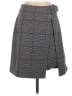 Club Monaco Plaid Gray Formal Skirt Size 4 - photo 1