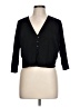Alembika Black 3/4 Sleeve Button-Down Shirt Size 10 (3) - photo 1