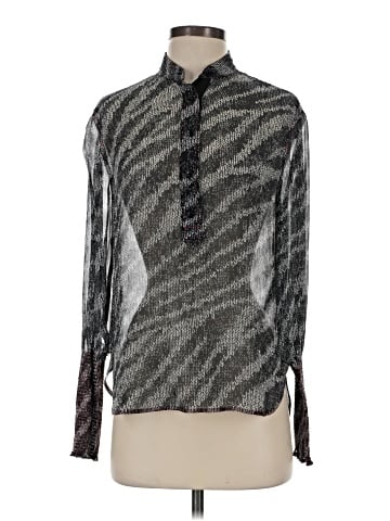 Rag & Bone Long Sleeve Silk Top (view 1)