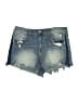 Mudd Stars Blue Denim Shorts Size 13 - photo 1