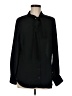Talbots 100% Polyester Black Long Sleeve Button-Down Shirt Size M - photo 1