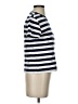 Everlane Stripes Silver Short Sleeve Turtleneck Size S - photo 4