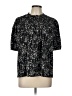 Indie & Co 100% Polyester Black Short Sleeve Blouse Size L - photo 1