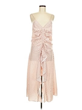 a-line v-neck knee-length chiffon cocktail dress with ruffle Chiffon Ruffles V-Neck A-Line Wrap Short Sleeve Mini Dress Yellow / M