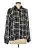 Covington 100% Polyester Tweed Black Long Sleeve Blouse Size L - photo 1