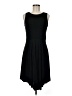 Ann Taylor LOFT 100% Polyester Solid Black Cocktail Dress Size M - photo 1