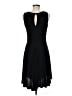 Ann Taylor LOFT 100% Polyester Solid Black Cocktail Dress Size M - photo 2