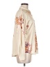 Elf Sack Print Ivory Long Sleeve Blouse Size M - photo 4