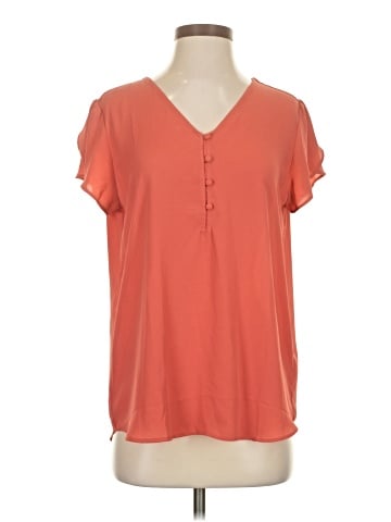 Ann Taylor LOFT Short Sleeve Blouse (view 1)