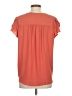 Ann Taylor LOFT 100% Polyester Orange Short Sleeve Blouse Size S - photo 2