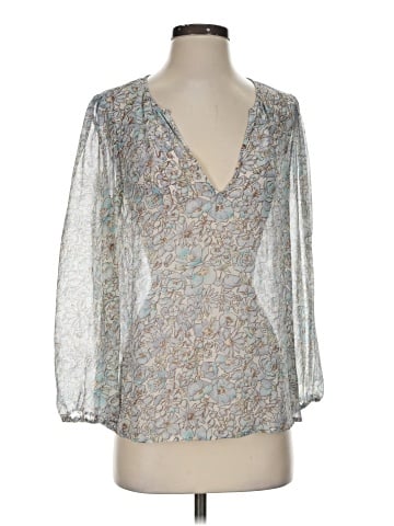 Joie 3/4 Sleeve Silk Top (view 1)
