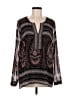 Daniel Rainn 100% Polyester Black Long Sleeve Blouse Size L - photo 1