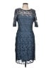 RSVP 100% Polyester Blue Cocktail Dress Size 12 - photo 1