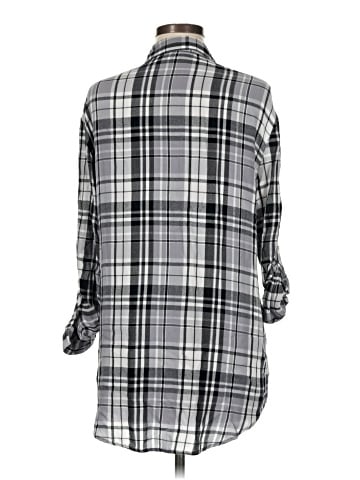 Express 3/4 Sleeve Button-Down Shirt (view 2)