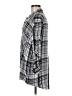 Express Plaid Gray 3/4 Sleeve Button-Down Shirt Size M - photo 5
