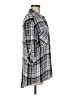 Express Plaid Gray 3/4 Sleeve Button-Down Shirt Size M - photo 4