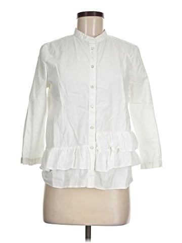 Zara Basic 3/4 Sleeve Blouse (view 1)