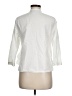 Zara Basic Solid White 3/4 Sleeve Blouse Size M - photo 2