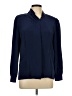 Collection 100% Polyester Blue Long Sleeve Blouse Size 10 - photo 1