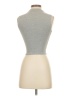 Zara Silver Short Sleeve Turtleneck Size S - photo 2