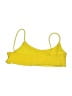 Unbranded Yellow Swimsuit Top Size M - photo 2
