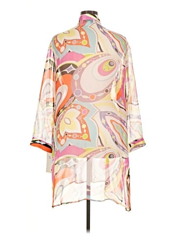Caroline Rose 3/4 Sleeve Silk Top (view 2)