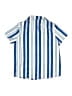 Unbranded 100% Polyester Stripes Blue Short Sleeve Button-Down Shirt Size 7 - photo 2