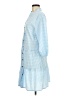 Elings 100% Polyester Checkered-gingham Blue Casual Dress Size M - photo 5