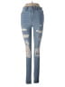 Hollister Hearts Blue Jeans Size 24 waist - photo 1